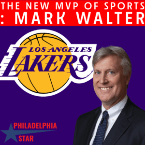 Mark Walter with the lakers icon